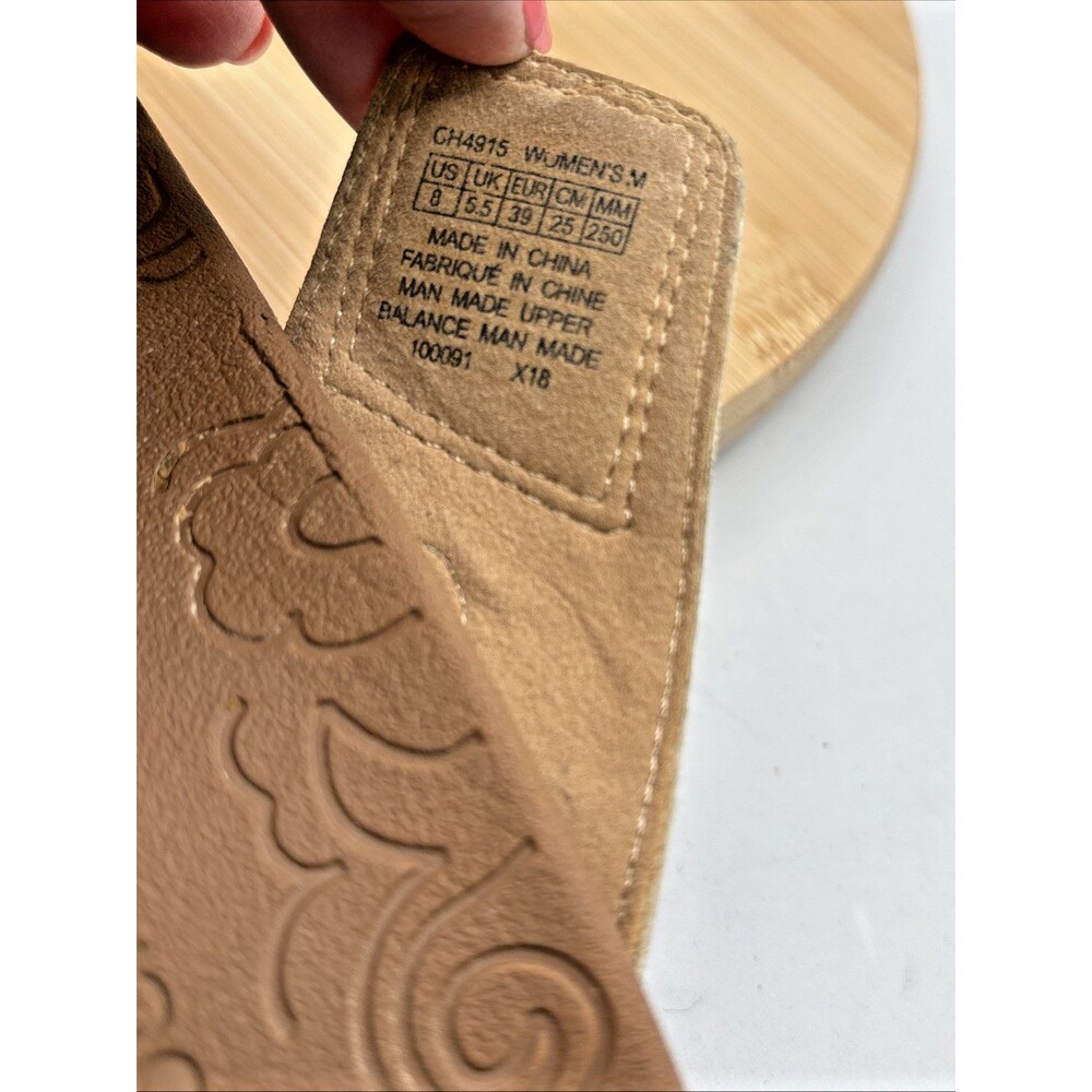 Rockport Ridge Slide Sandals Women 8 White Laser Cut Adjustable Comfort Thong - Picture 11 of 11